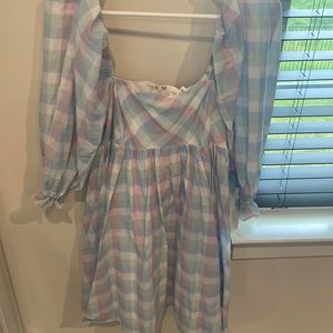 Storia Gingham Baby Doll Dress